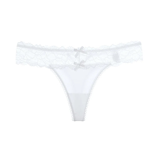 Women Sexy Lace Panties Low-Waist Briefs Thong Female Underwear G