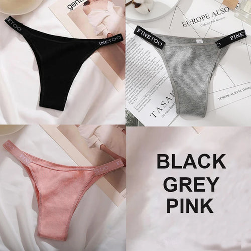 3PCS/Set Cotton Panties Briefs Women Underpants Female Sexy Panties