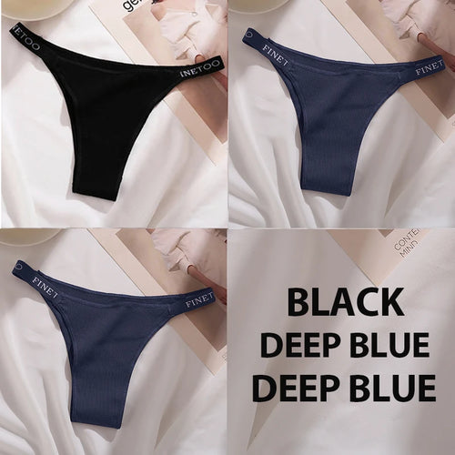 3PCS/Set Cotton Panties Briefs Women Underpants Female Sexy Panties