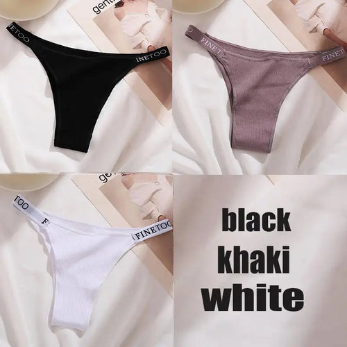 3PCS/Set Cotton Panties Briefs Women Underpants Female Sexy Panties