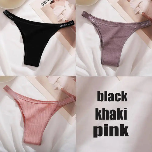 3PCS/Set Cotton Panties Briefs Women Underpants Female Sexy Panties