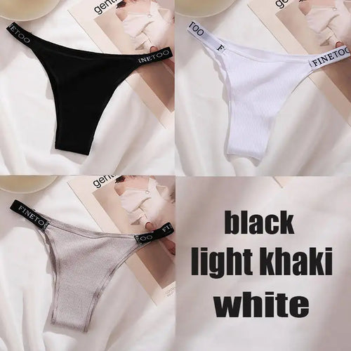 3PCS/Set Cotton Panties Briefs Women Underpants Female Sexy Panties