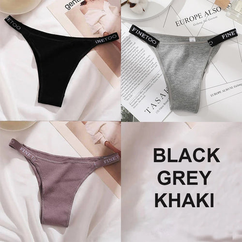 3PCS/Set Cotton Panties Briefs Women Underpants Female Sexy Panties