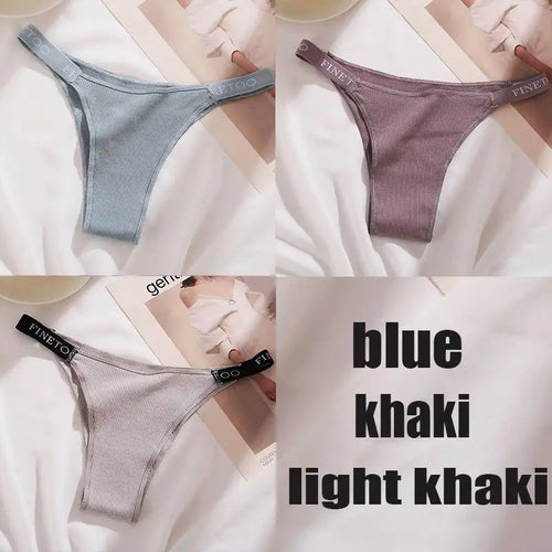 3PCS/Set Cotton Panties Briefs Women Underpants Female Sexy Panties