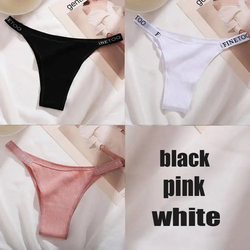 3PCS/Set Cotton Panties Briefs Women Underpants Female Sexy Panties
