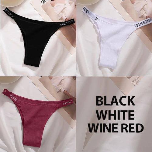 3PCS/Set Cotton Panties Briefs Women Underpants Female Sexy Panties