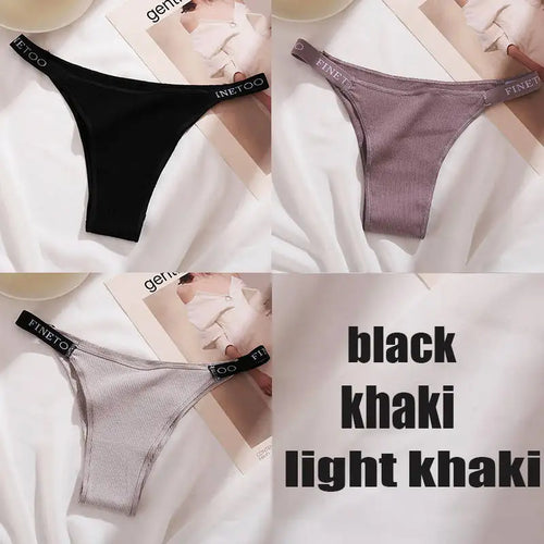 3PCS/Set Cotton Panties Briefs Women Underpants Female Sexy Panties