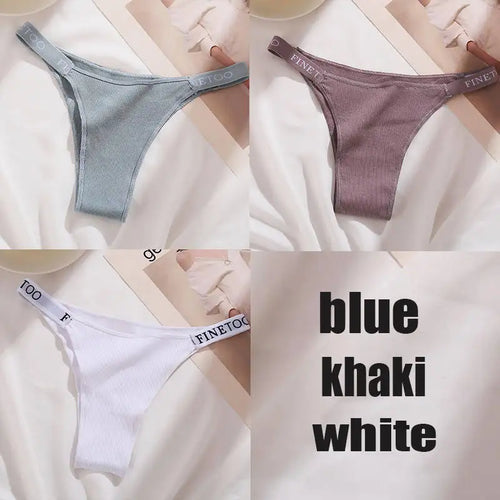 3PCS/Set Cotton Panties Briefs Women Underpants Female Sexy Panties