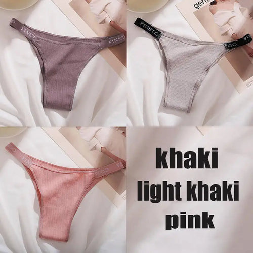3PCS/Set Cotton Panties Briefs Women Underpants Female Sexy Panties