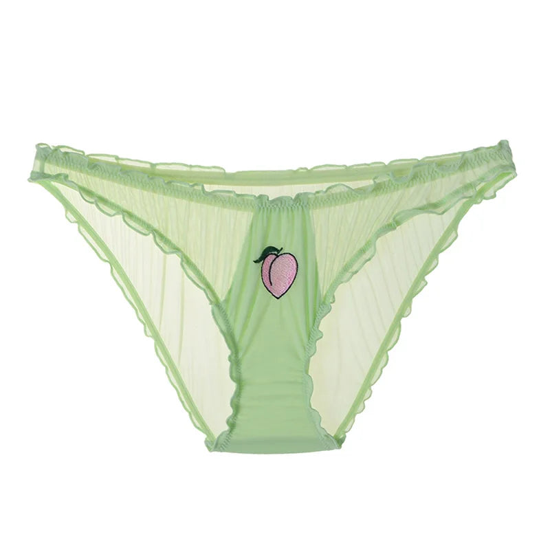 Meet'r Women Sexy Lace Lingerie Temptation Low-waist Panties Fruit Ins