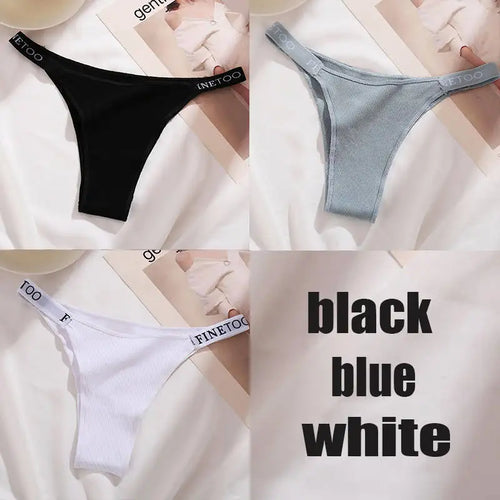 3PCS/Set Cotton Panties Briefs Women Underpants Female Sexy Panties