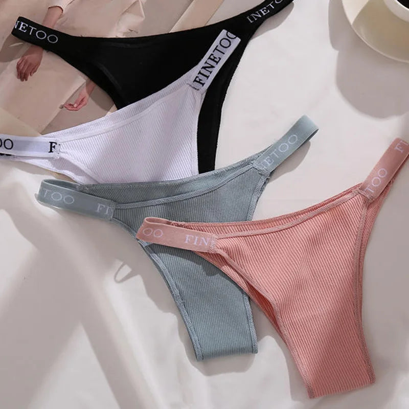 3PCS/Set Cotton Panties Briefs Women Underpants Female Sexy Panties