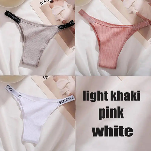 3PCS/Set Cotton Panties Briefs Women Underpants Female Sexy Panties