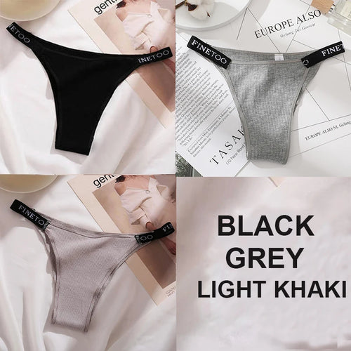 3PCS/Set Cotton Panties Briefs Women Underpants Female Sexy Panties