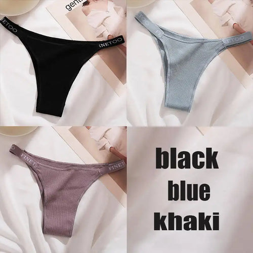 3PCS/Set Cotton Panties Briefs Women Underpants Female Sexy Panties
