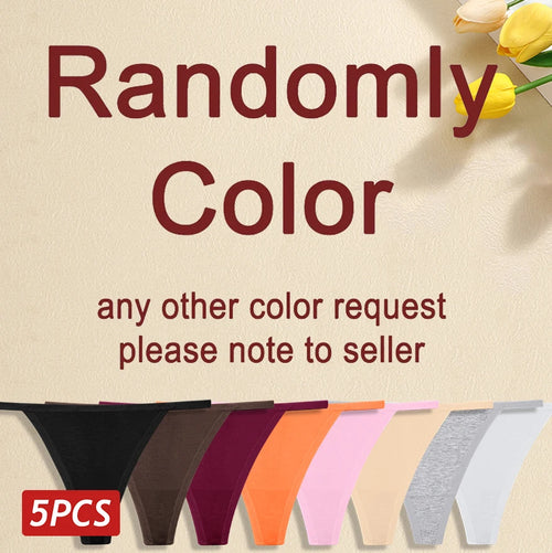 5Pcs Women Cotton Panties Female Thin Belts Underwear Sexy Low Waist