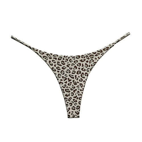 Cotton Leopard G String Flower Women Panties Sexy Briefs Thong Low
