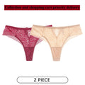 CINOON 2Pcs/Lot Women Sexy Lace Embroidery Panties Low-waist Underwear