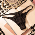 Women Panties Sexy G String Thong Ice Silk Seamless Underwear Leopard