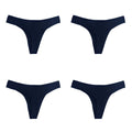 4Pcs/Set Cotton Thongs For Women Low Rise Panties Sexy G-String Female