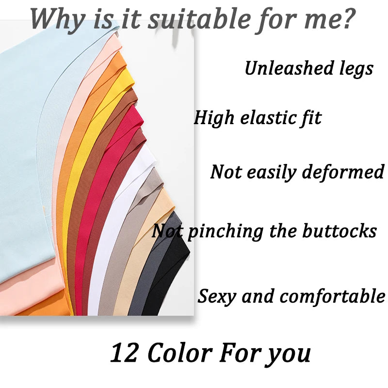 FINETOO 6Pcs/Set Ice Silk Seamless Underwear Low Waisted Brazilian