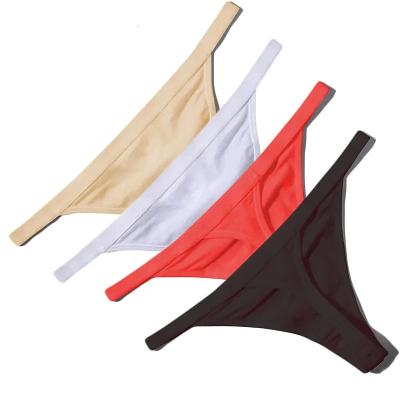 4PCS Sexy WOMEN'S Cotton Thong Underwear for the United States and