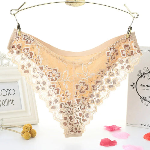 Meet'r Sexy Panties Women Lace Low-waist Briefs Female Breathable