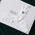 Sexy Women G-string Hollow Out Seamless Perspective Panties Low Waist