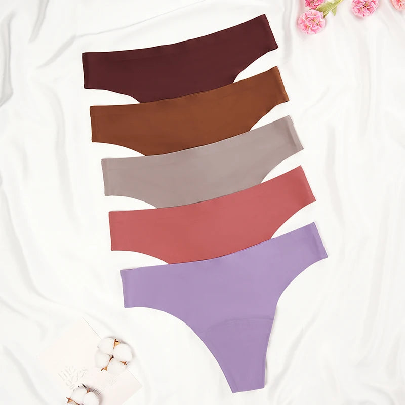 New Design Seamless Low Waist Leak Proof 4 Layer Menstrual Panties