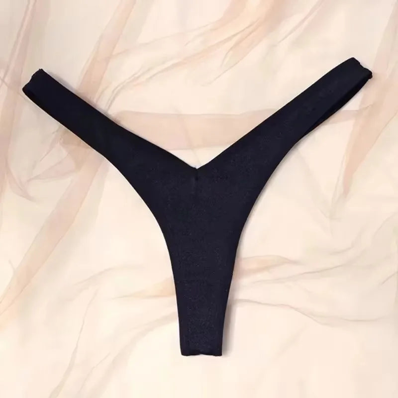 Women Sexy V Waist Sexy Sports Thongs G-string Breathable Panties Low