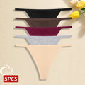 5Pcs Women Cotton Panties Female Thin Belts Underwear Sexy Low Waist