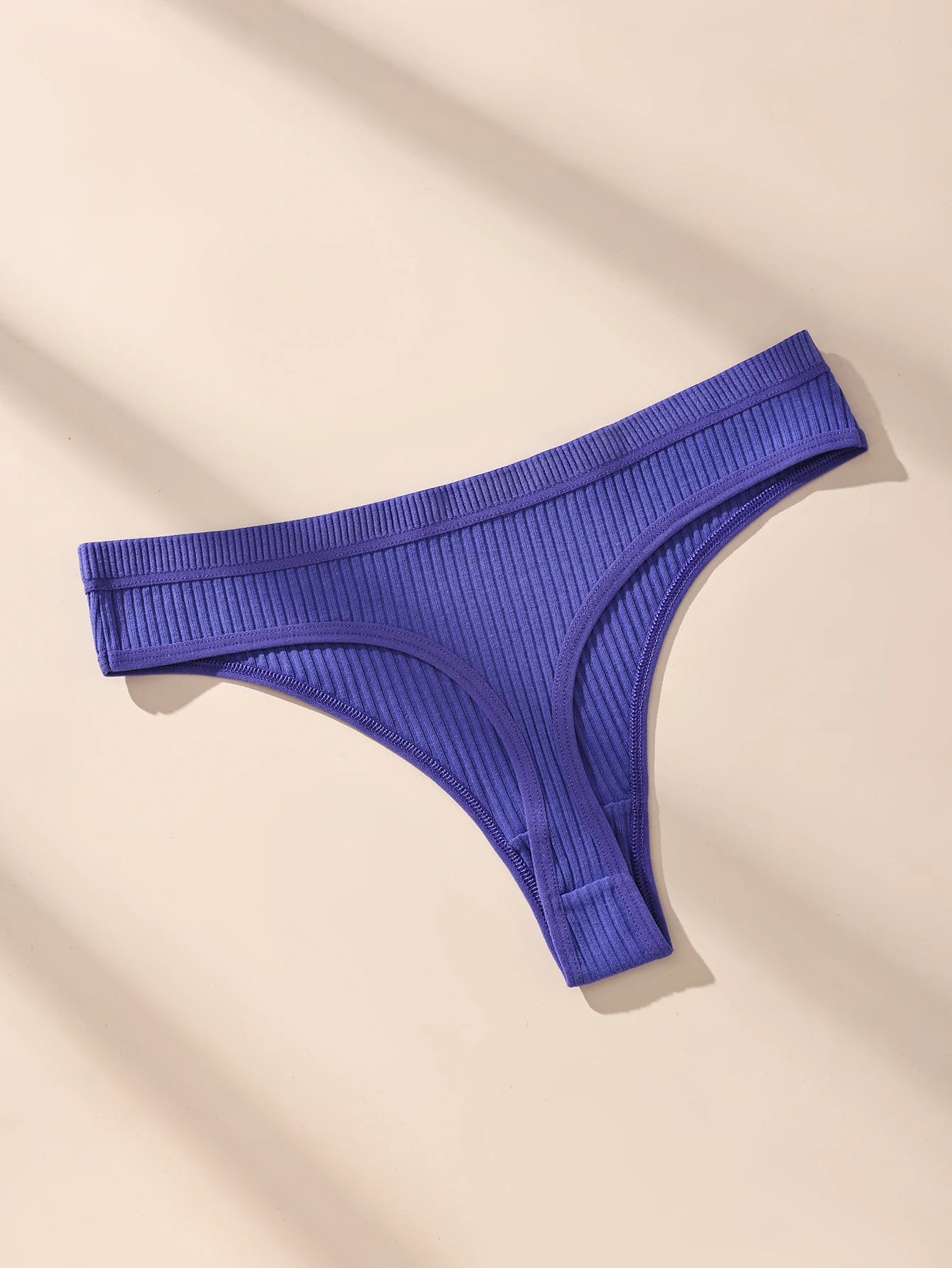 7Pcs/Set Women Thongs Cotton Panties Striped Underwear Sexy Underpants