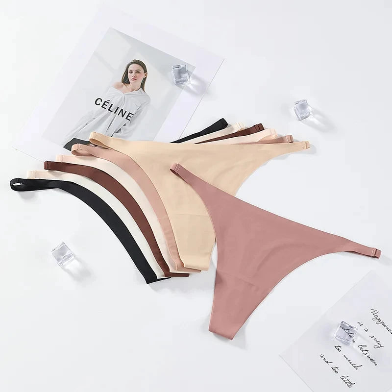 2024 Seamless Panties Ice Silk Seamless Panties For Women Soft Thin