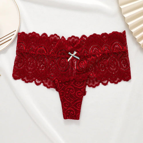 TERMEZY Women Sexy Thongs Lace Panties Low-waist Briefs Intimates