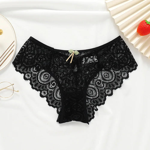 Meet'r Women Sexy Lace Panties Low-Rise Temptation Lingerie Female G