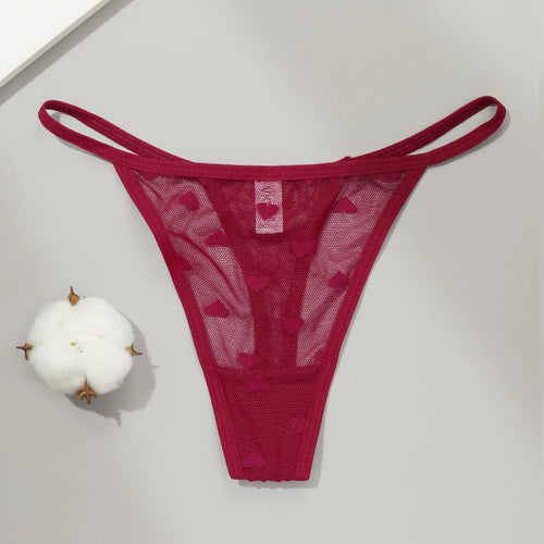 Sexy Lace Sheer Thong Panties Underwear  Women's Low Waist G-String