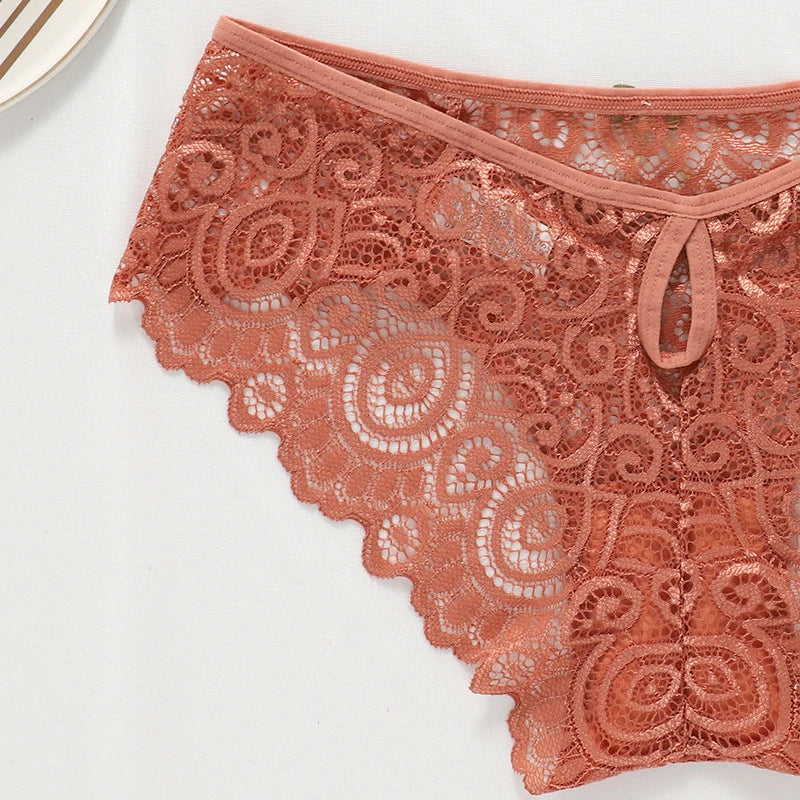 Meet'r Women Sexy Lace Panties Low-Rise Temptation Lingerie Female G