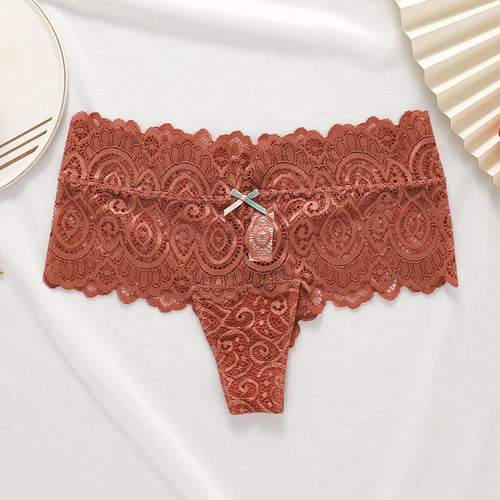 TERMEZY Women Sexy Thongs Lace Panties Low-waist Briefs Intimates
