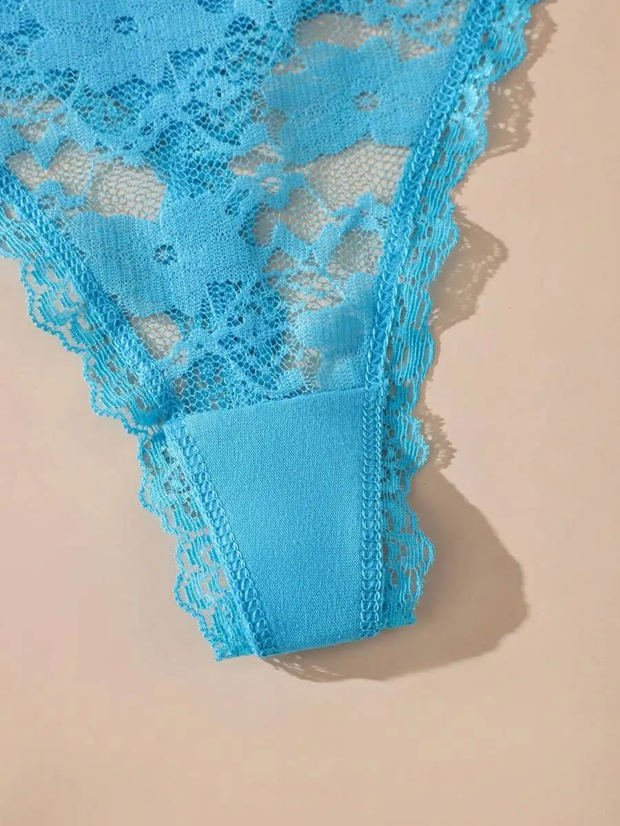 3Pcs Sexy Lace Women Thongs Transparent Women Panties Sexy Underwear