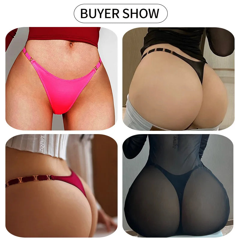 Seamless Sexy Thong Women Underwear Briefs Panties Zebra Flower Low