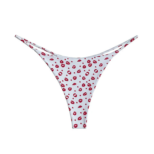 Cotton Leopard G String Flower Women Panties Sexy Briefs Thong Low