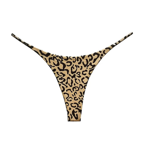 Cotton Leopard G String Flower Women Panties Sexy Briefs Thong Low