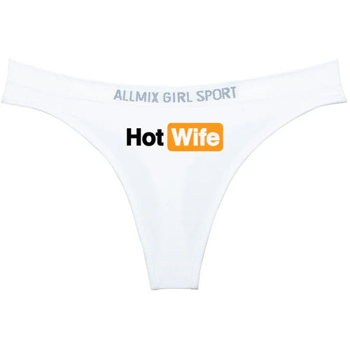 Hot Wife Letters Women's Underwear New Fashion Panties Sports Fitness