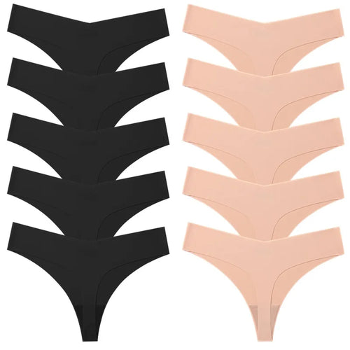 Poblador 10PCS/Set Women's Panties Fashion Simple Seamless Underwear