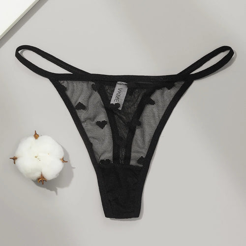 Sexy Lace Sheer Thong Panties Underwear  Women's Low Waist G-String