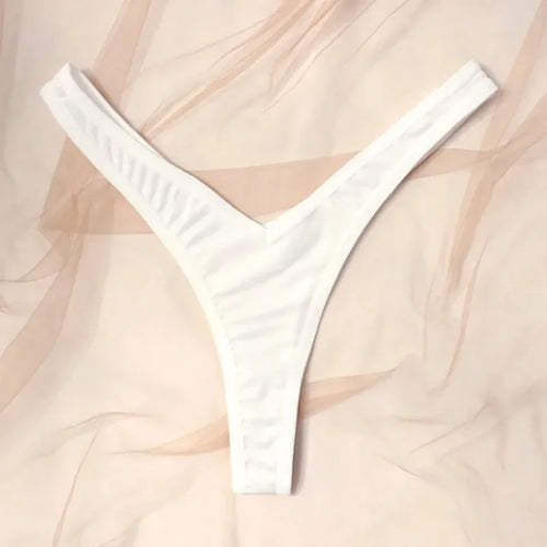 Women Sexy V Waist Sexy Sports Thongs G-string Breathable Panties Low