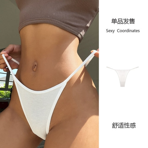 Womens Thong Stripe Low Waist | Thong Stripes Women Underwear - Thin