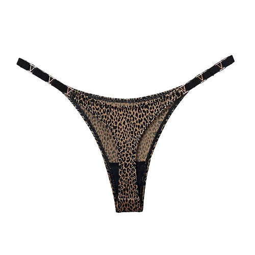 Seamless Sexy Thong Women Underwear Briefs Panties Zebra Flower Low