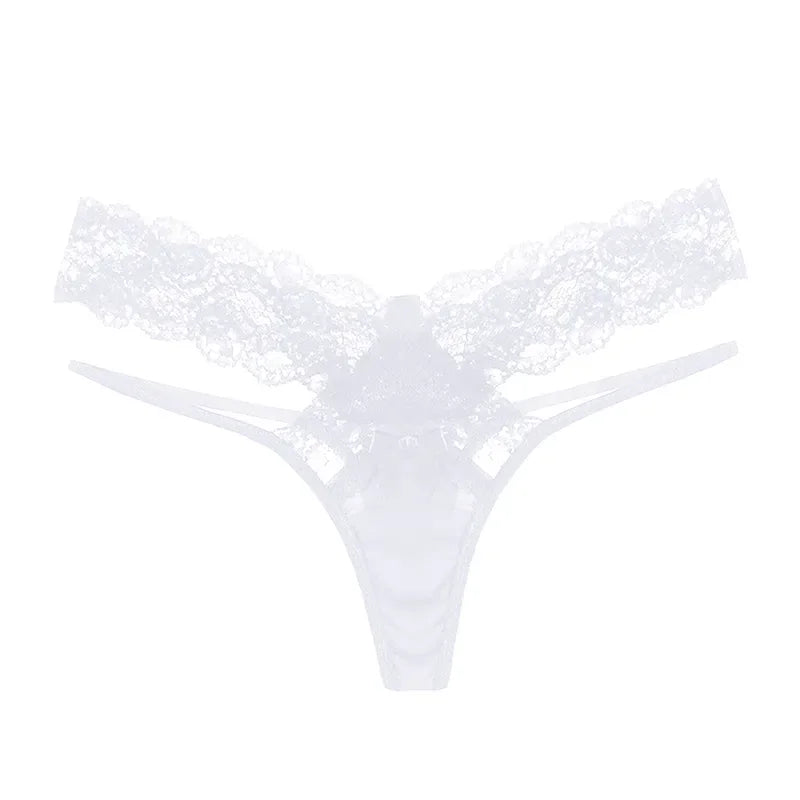 Panties For Women Plus Size Floral Lace Mesh Panties Low Rise Hollow