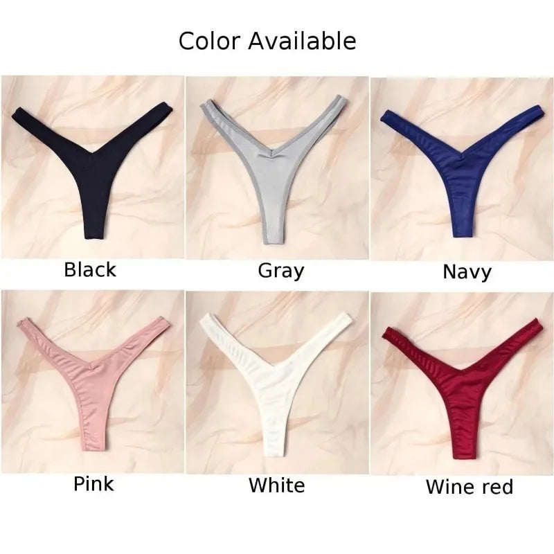 Women Sexy V Waist Sexy Sports Thongs G-string Breathable Panties Low